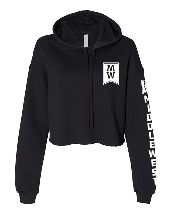 Flag Women's Crop Hoodie