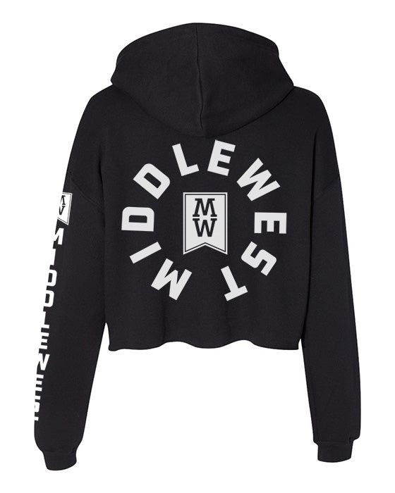 Flag Women's Crop Hoodie